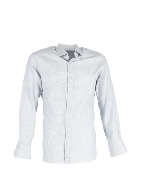 Tom Ford Vintage plaid-pattern long-sleeve shirt White MRPPUGBCL446312M