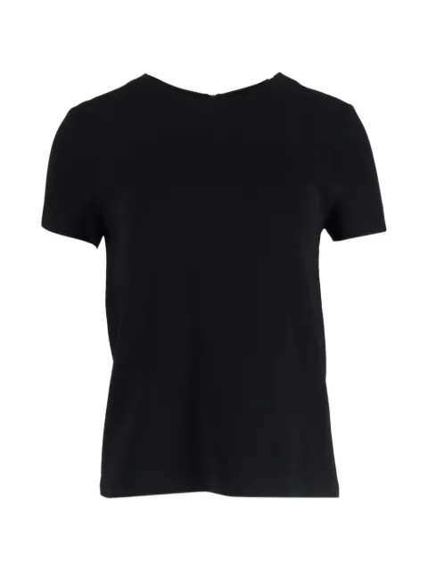 Diane Von Furstenberg Vintage zipped short-sleeve T-shirt Black TONPUGBCL402879W