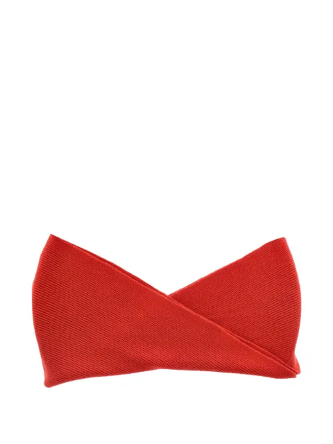 JOSEPH ribbed scarf Red NAPPUGBAC452941W
