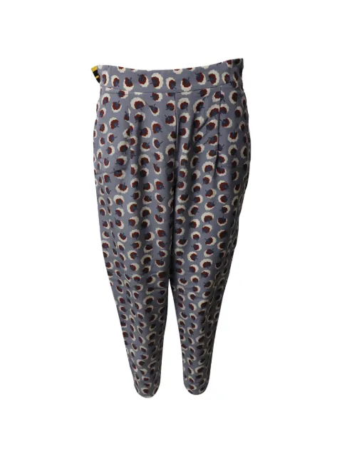 Stella McCartney Pre-Owned floral-print trousers Grey NAPPUGBCL110410W