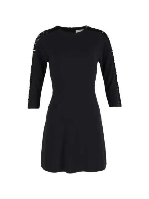SANDRO fringed mini dress Black NAPPUGBCL368713W