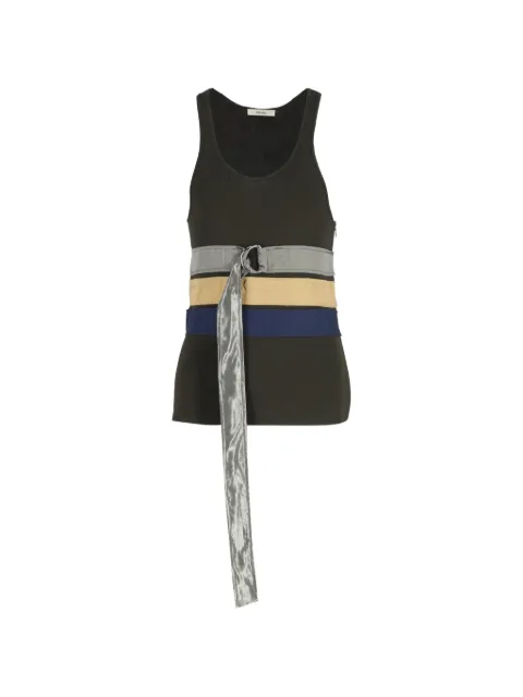 Celine Pre-Owned belted knitted tank top Green NAPPUGBCL423440W