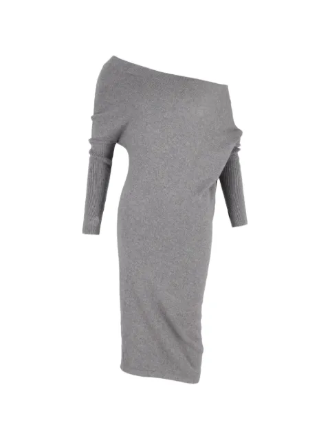 Tom Ford Vintage off-shoulder dress Grey NAPPUGBCL368382W