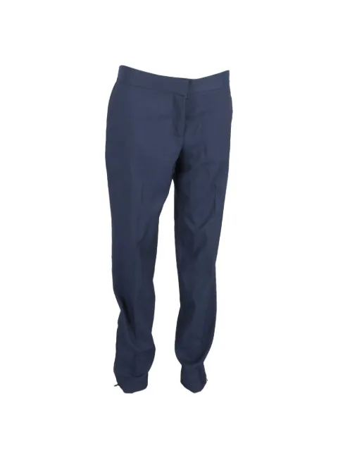 Stella McCartney Pre-Owned zipped-hem trousers Blue NAPPUGBCL446974W