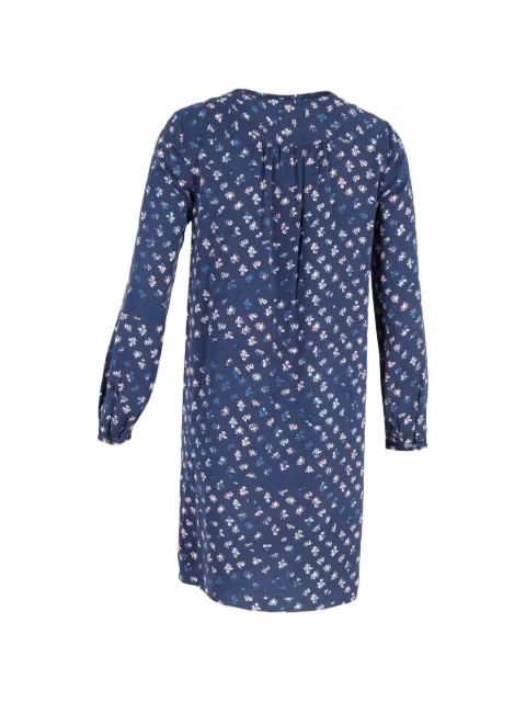 Diane Von Furstenberg Vintage floral-print long-sleeve midi dress Blue TONPUGBCL357389W