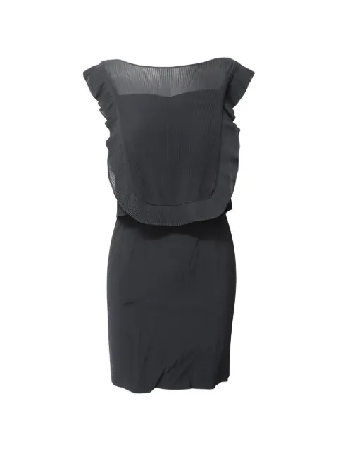 SANDRO pleated-detail dress Black TONPUGBCL138177W