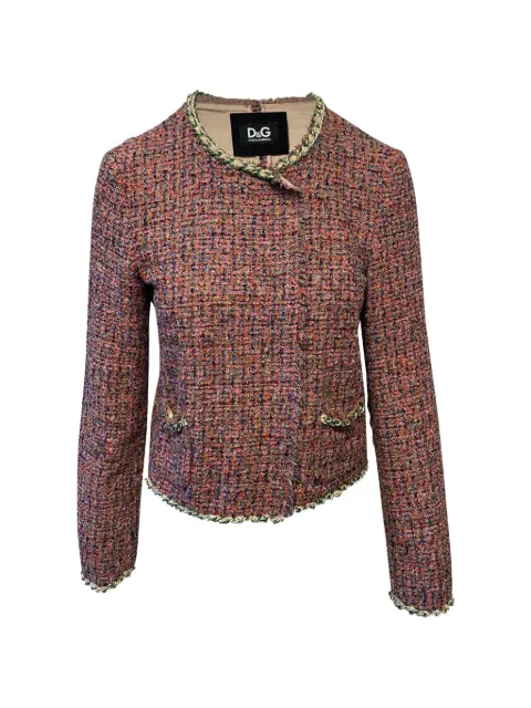Dolce & Gabbana Pre-Owned tweed jacket Pink HNPUGBCL077441W