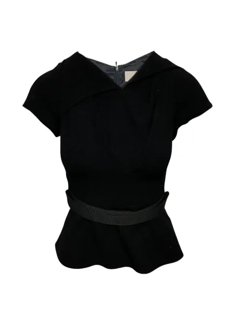 Peter Pilotto peplum wool top Black NAPPUGBCL083701W
