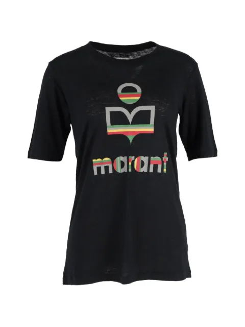 Isabel Marant Vintage printed crew-neck t-shirt Black NAPPUGBCL410480W