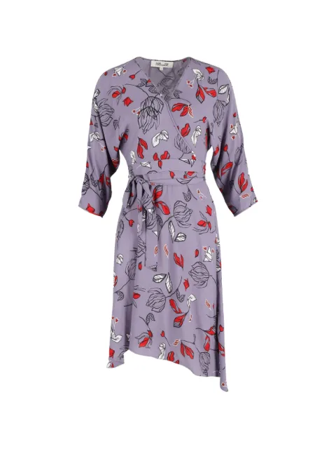 Diane Von Furstenberg Vintage floral midi dress Purple NAPPUGBCL375853W