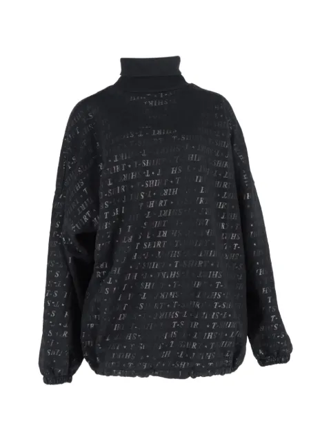 Balenciaga Pre-Owned allover-print turtleneck sweater Black NAPPUGBCL461238W