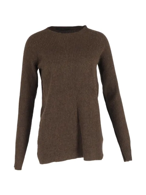 Haider Ackermann crewneck wool sweater Brown NAPPUGBCL457291W