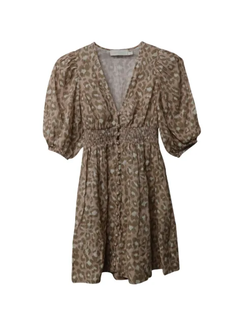 ZIMMERMANN animal-print mini dress Neutrals TONPUGBCL123981W