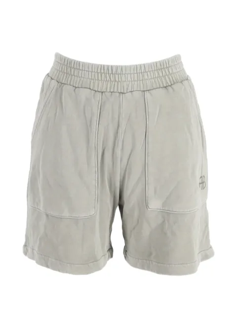 ANINE BING elasticated-waistband shorts Grey NAPPUGBCL397858W