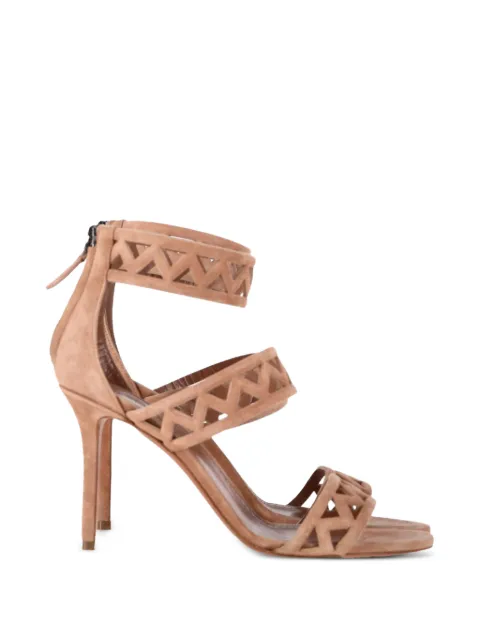 Alaïa Pre-Owned laser-cut sandals Brown NAPPUGBSH461958W