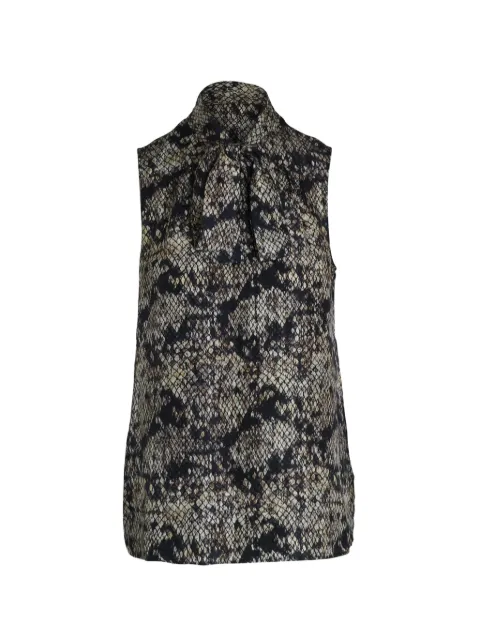 Theory Arilia snake-print lace top Grey TONPUGBCL301592W