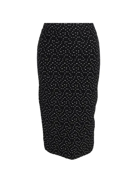 Emporio Armani Pre-Owned printed pencil skirt Black NAPPUGBCL397021W