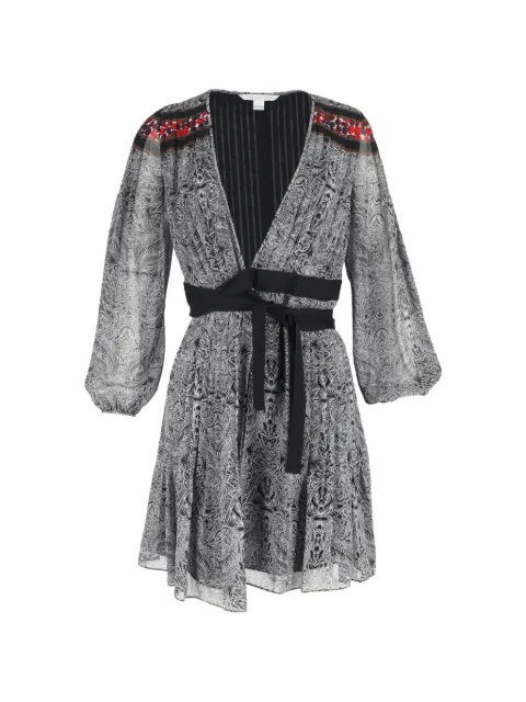 Diane Von Furstenberg Vintage Bianka paisley silk dress Grey NAPPUGBCL457639W