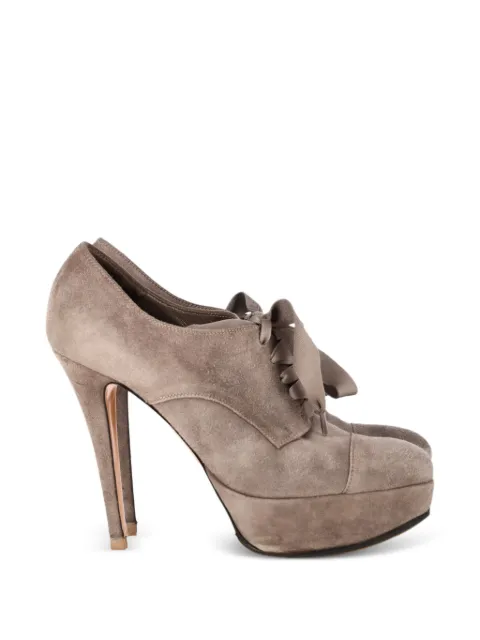 Gianvito Rossi lace-up platform ankle boots Neutrals NAPPUGBSH455859W