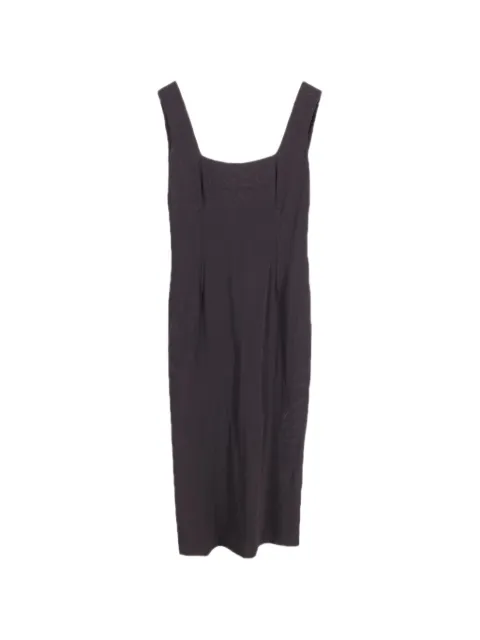 Dolce & Gabbana Pre-Owned square-neck midi dress Black NAPPUGBCL196189W
