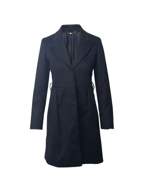 Gucci Pre-Owned lapel collar coat Black NAPPUGBCL207233W