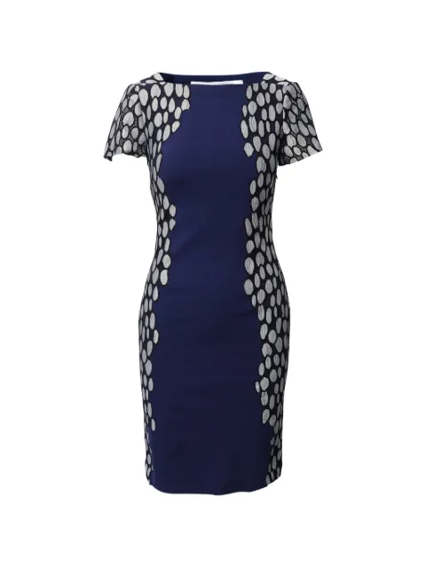 Diane Von Furstenberg Vintage Queen Tilda patterned midi dress Blue TONPUGBCL189285W