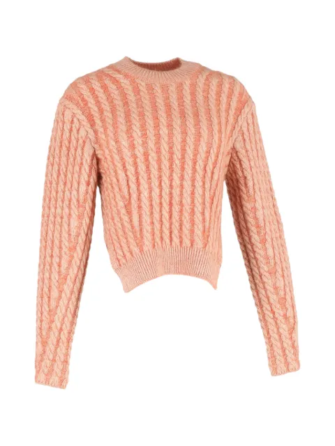 Chloé Vintage cable-knit sweater Orange NAPPUGBCL453542W