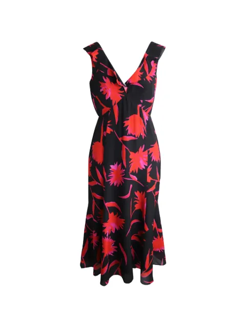 Saloni Holly floral sleeveless dress Black TONPUGBCL263296W