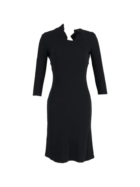 Alexander McQueen Pre-Owned bow-embellishment midi dress Black NAPPUGBCL303575W