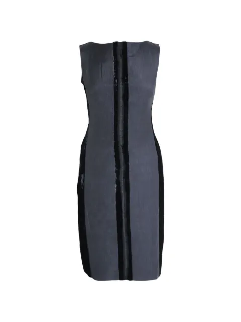 Alberta Ferretti Vintage sleeveless sheath dress Grey TONPUGBCL286804W