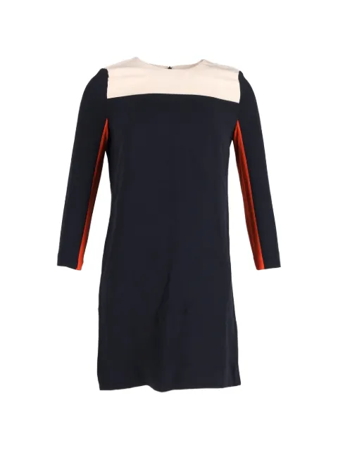 Victoria Beckham colourblock quarter-sleeves dress Blue NAPPUGBCL303558W