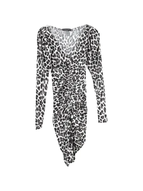 Caroline Constas Colette animal-print mini dress White NAPPUGBCL397022W