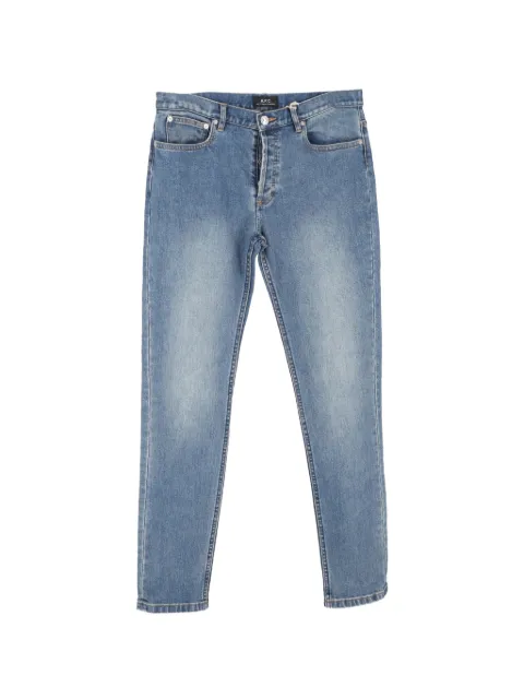 A.P.C. Slim-fit cotton denim trousers Blue MRPPUGBCL456454M