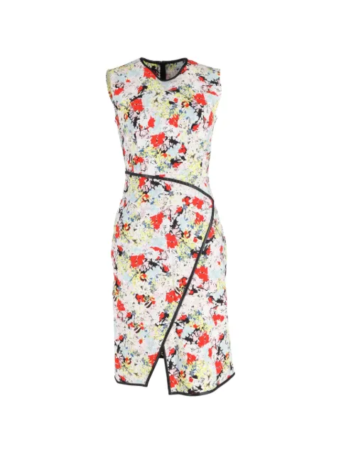 ERDEM Josette floral print wrap dress White NAPPUGBCL379976W