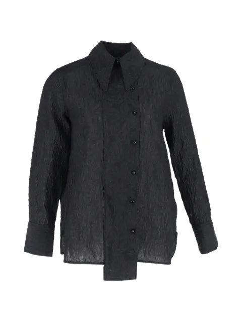GANNI jacquard shirt Black TONPUGBCL456488W