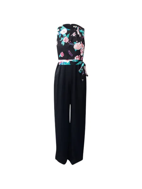 Diane Von Furstenberg Vintage Vivian floral-print jumpsuit Black TONPUGBCL196365W
