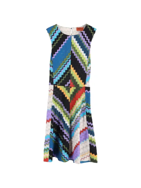 Missoni Pre-Owned graphic-pattern sleeveless midi dress Blue NAPPUGBCL448587W