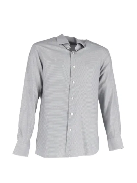 Ermenegildo Zegna Vintage striped buttoned long-sleeve shirt Grey MRPPUGBCL446319M