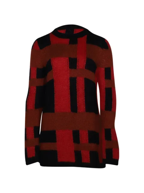 Tod's Vintage mohair checkered jumper Red NAPPUGBCL103324W