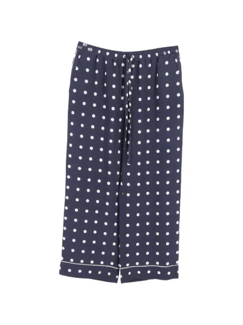 Valentino Garavani Pre-Owned polka-dot trousers Blue HNDOGBCL460283W