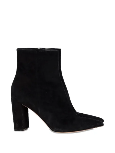 Gianvito Rossi pointed-toe block-heel boots Black NAPPUGBSH361762W