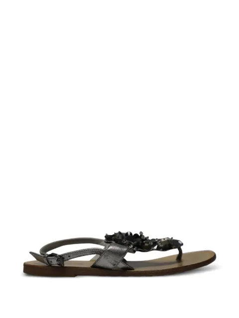 Lavender Label Vera Wang Vintage rhinestone T-bar sandals Silver NAPPUGBSH103551W
