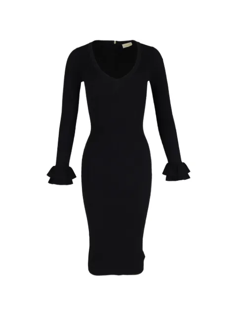 Michael Kors Vintage v-neck knitted dress Black NAPPUGBCL368466W