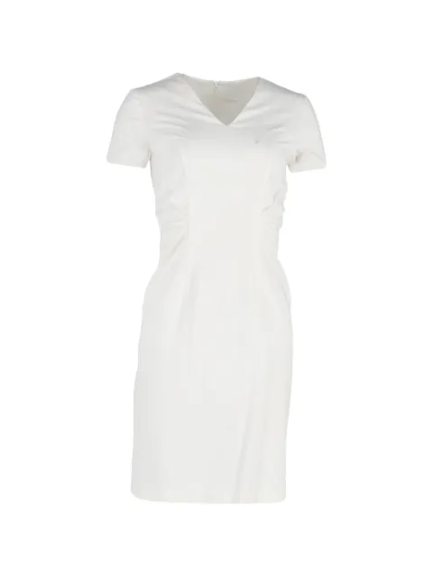 BOSS V-neck sheath dress White TONPUGBCL449718W