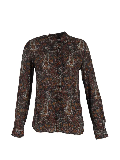Saint Laurent Pre-Owned paisley-print shirt Brown MRPPUGBCL458835M