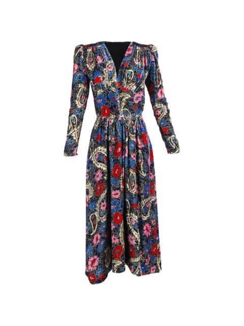 Isabel Marant Vintage Moyranid floral-print midi dress Blue NAPPUGBCL461560W