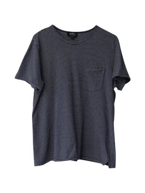 A.P.C. striped short-sleeve T-shirt Blue MRPPUGBCL252639M