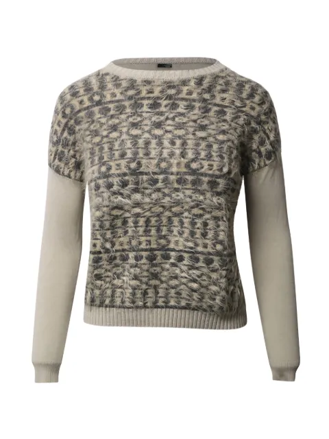 Weekend Max Mara panelled crew-neck sweater Neutrals NAPPUGBCL237238W