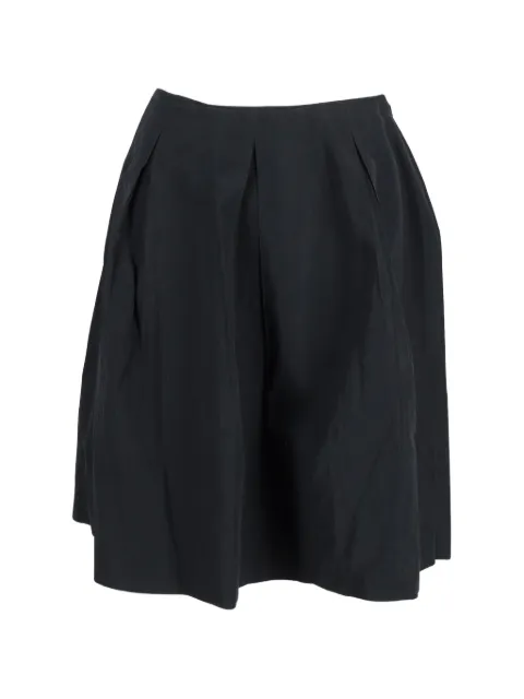 Miu Miu Pre-Owned A-line pleated skirt Black NAPPUGBCL304914W