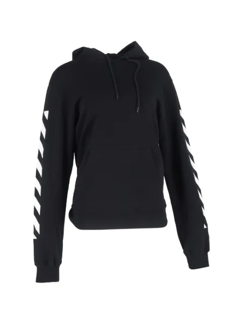 Off-White Pre-Owned Diag Arrow slim hoodie Black NAPPUGBCL461227W